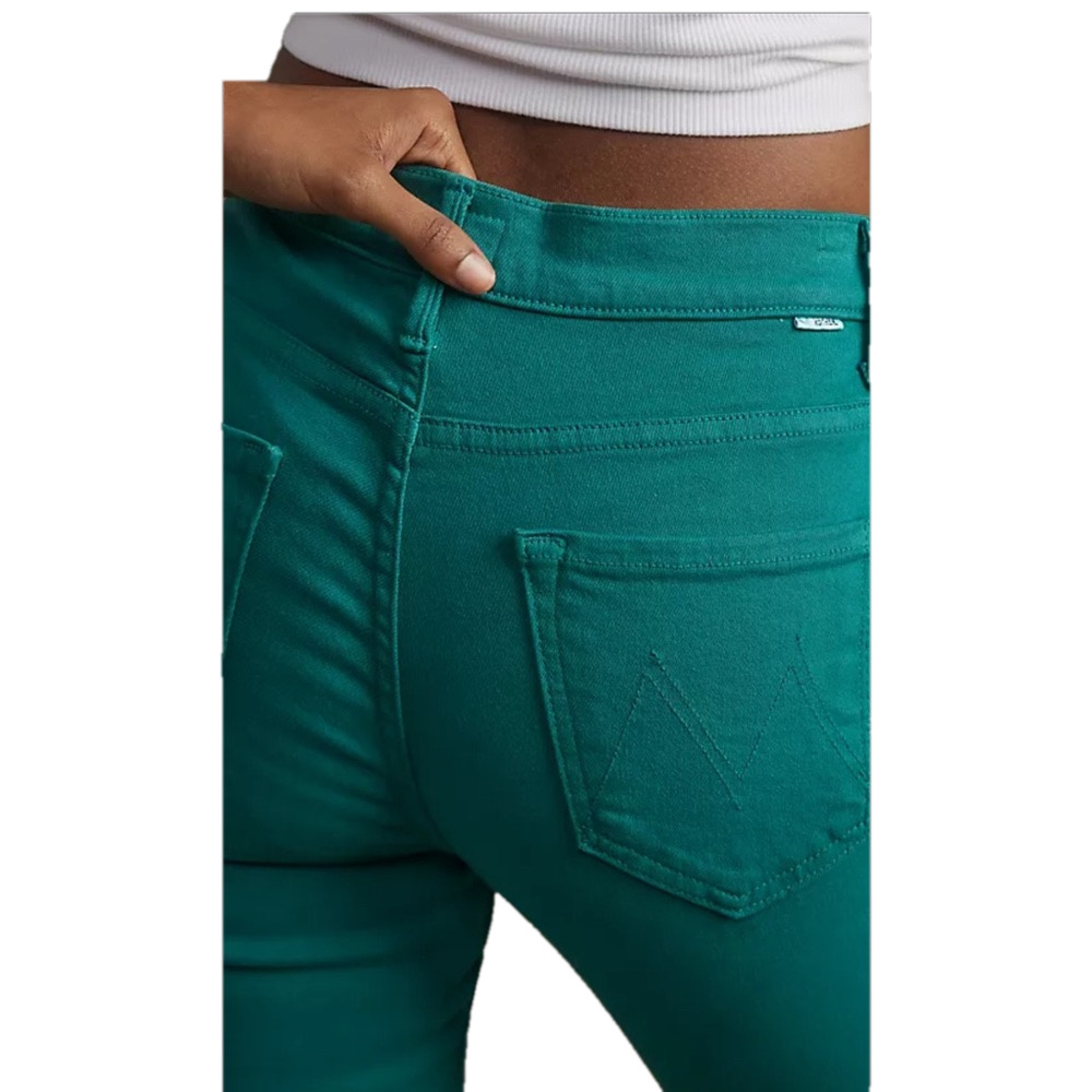 Long Tall Sally Legging Jeans Capri Jeggings Soft Fabric Mint Green Women's 4